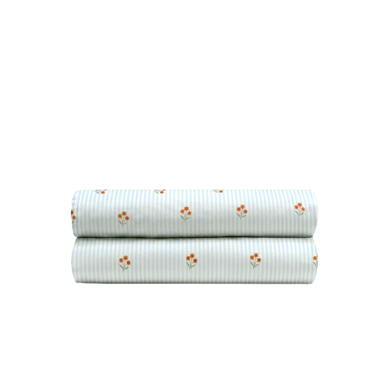 Le drap-housse en percale de coton bio