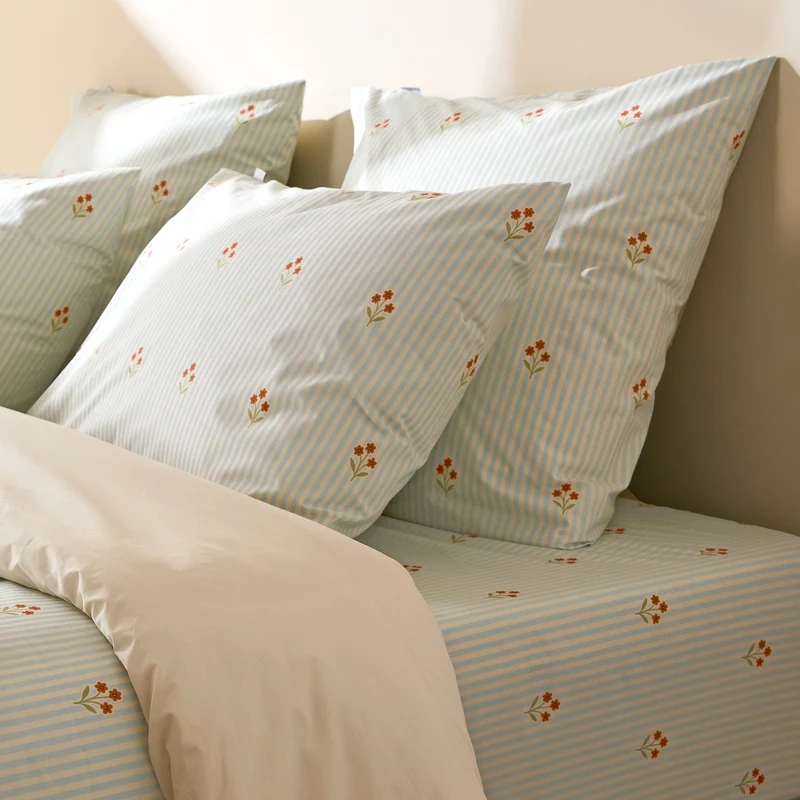 Le drap-housse en percale de coton bio