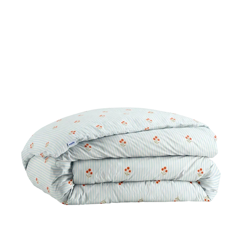 La housse de couette en percale de coton bio