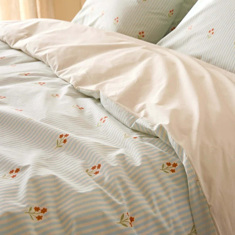 La housse de couette en percale de coton bio