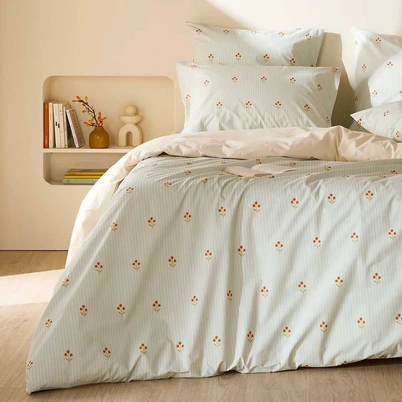 La housse de couette en percale de coton bio