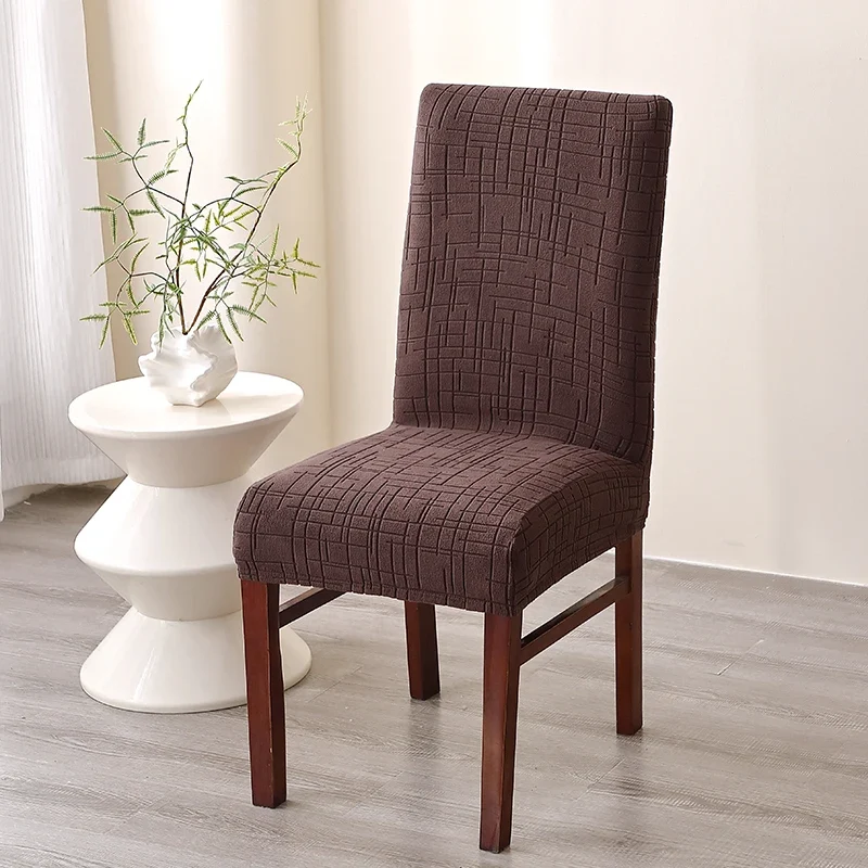 Housse de Chaise Alba – Marron Extensible