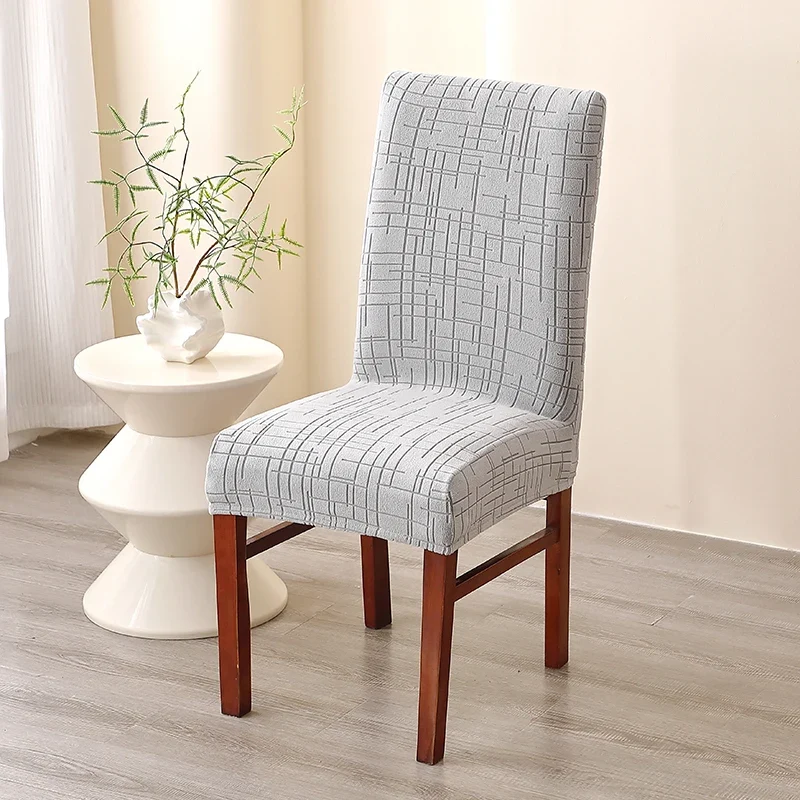 Housse de Chaise Alba – Gris Clair Extensible