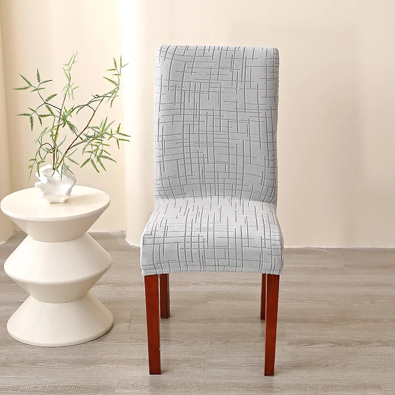 Housse de Chaise Alba – Gris Clair Extensible