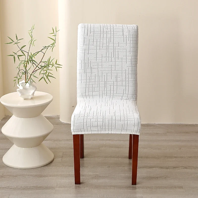 Housse de Chaise Alba – Blanc Extensible