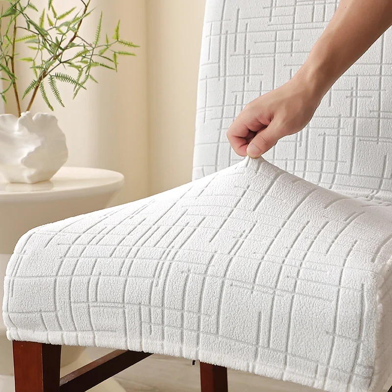 Housse de Chaise Alba – Blanc Extensible