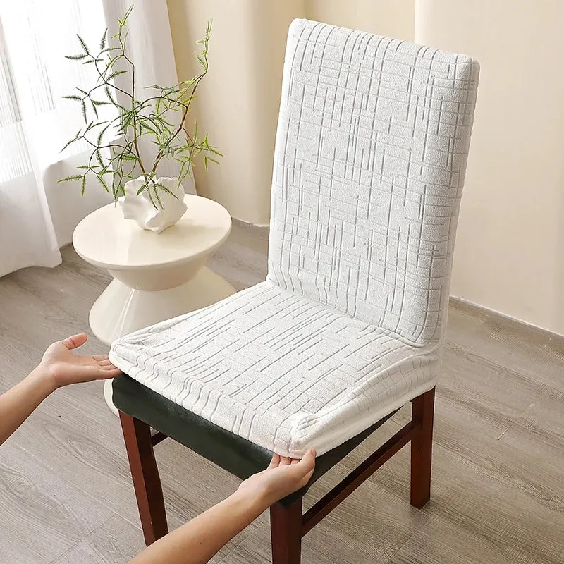 Housse de Chaise Alba – Blanc Extensible