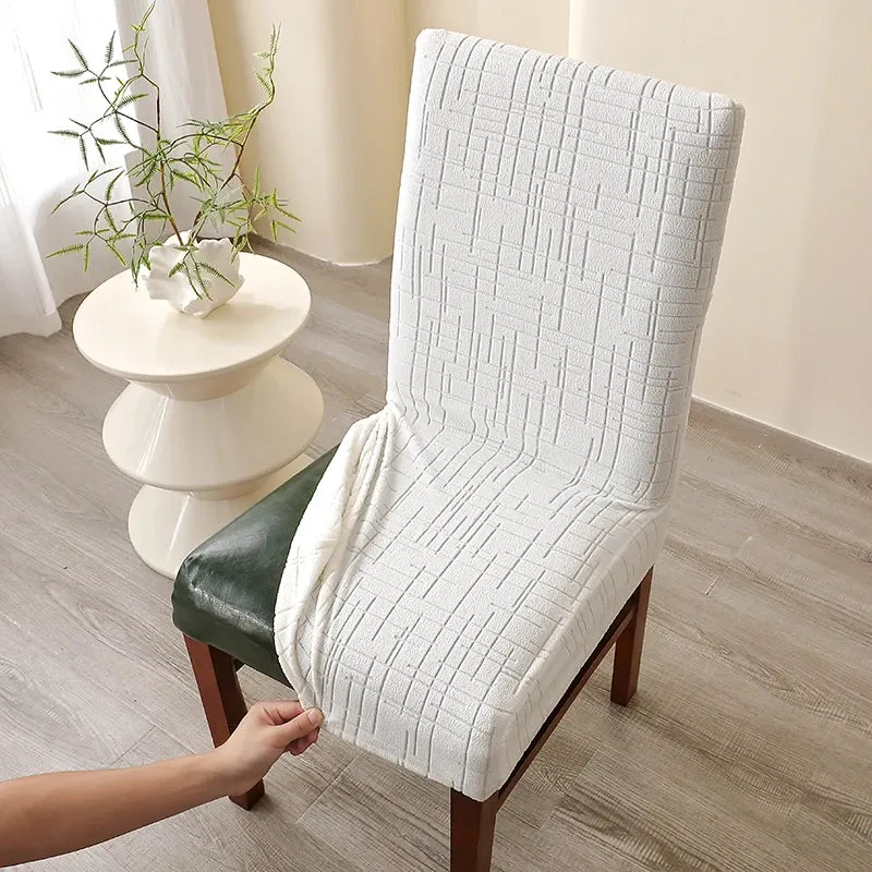 Housse de Chaise Alba – Blanc Extensible