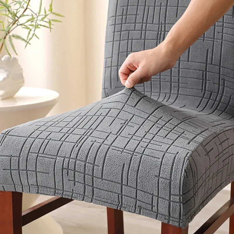 Housse de Chaise Alba – Gris Anthracite Extensible
