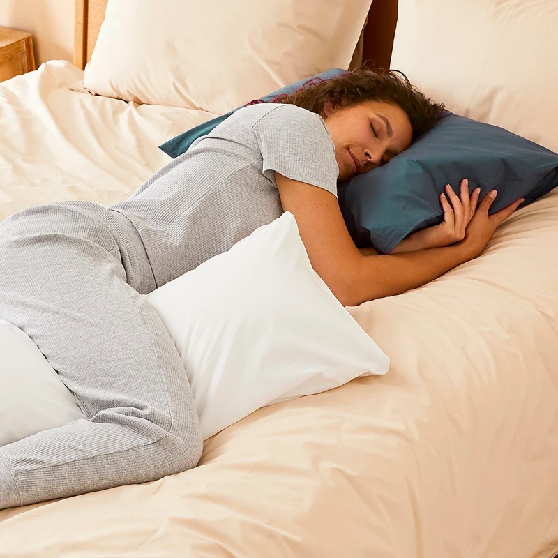 La taie de traversin wonderpilo en percale de coton bio