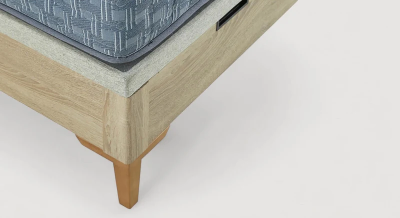 Pack lit coffre, matelas et tête de lit FIONA