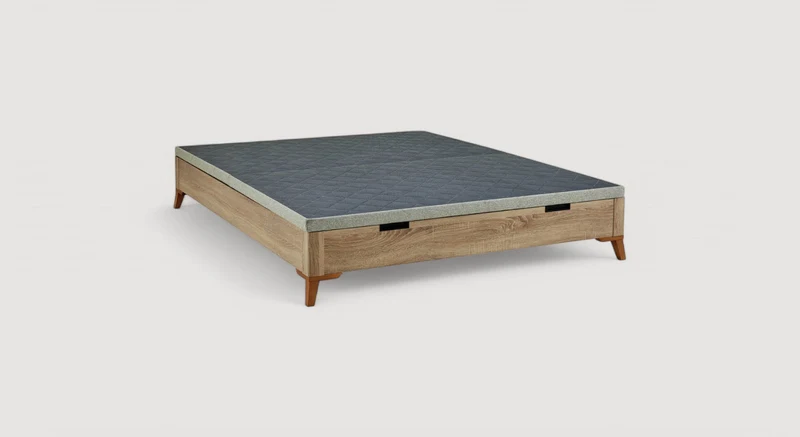Pack lit coffre, matelas et tête de lit FIONA