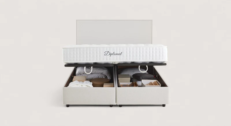 Lit coffre NINA Queens Beige