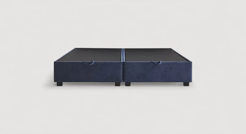 Pack lit coffre, matelas et tête de lit NINA Margon Basic Marine