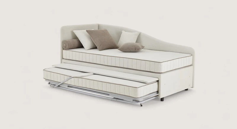 Lit gigogne méridienne BRENDA Guard Natural / Guard/12-Taupe