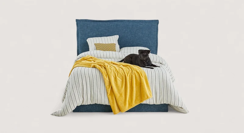 Pack lit coffre, matelas et tête de lit ELISE