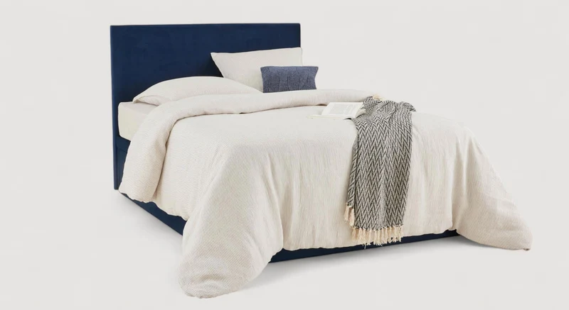 Pack lit coffre, matelas et tête de lit ESTEREL