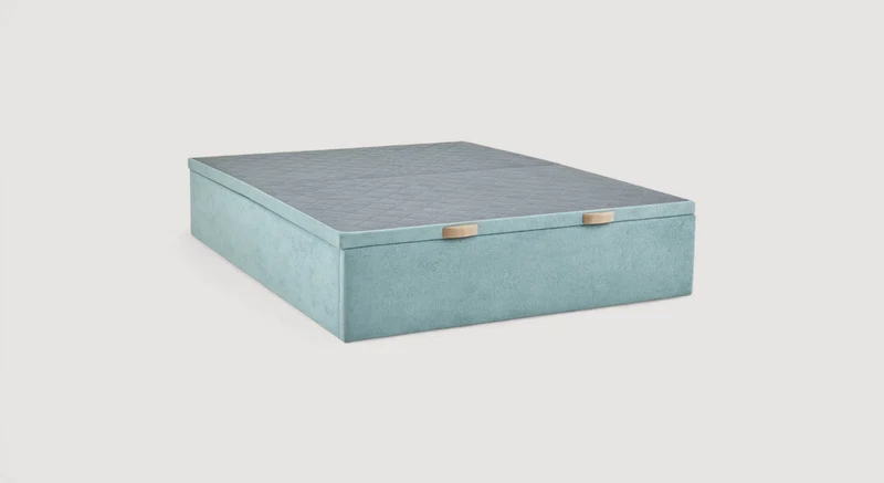 Pack lit coffre, matelas et tête de lit NOE