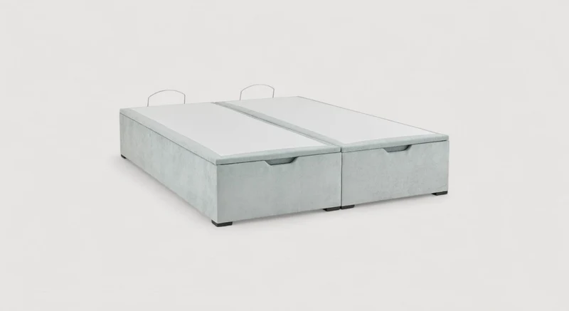 Pack lit coffre, matelas et tête de lit ECRIN