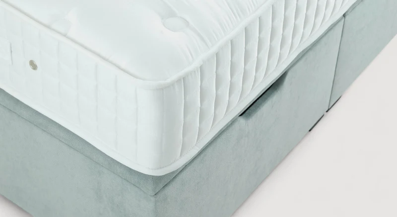 Pack lit coffre, matelas et tête de lit ECRIN