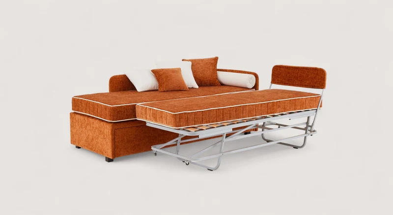 Lit gigogne NOLAN Margon Basic Brick / Cotton Touch/514-White