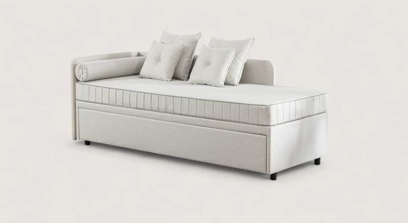 Lit gigogne NOLAN Margon Basic Brick / Cotton Touch/514-White