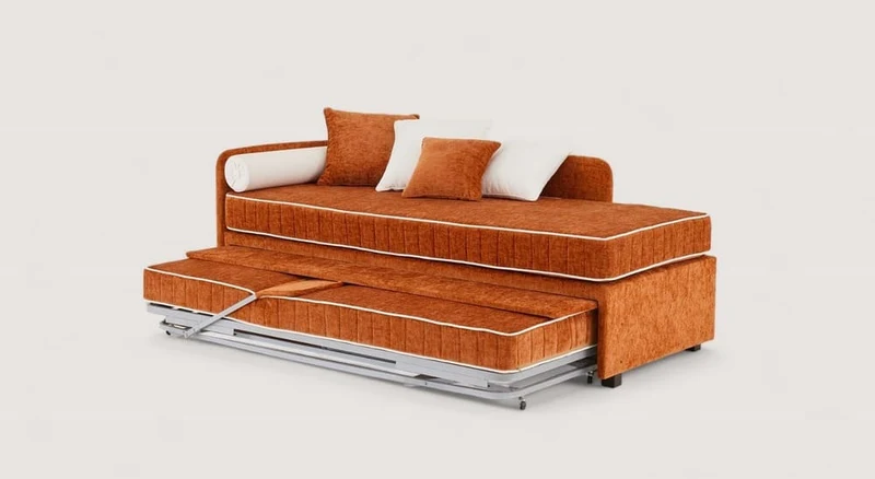 Lit gigogne NOLAN Margon Basic Brick / Cotton Touch/514-White