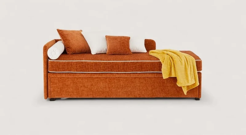 Lit gigogne NOLAN Margon Basic Brick / Cotton Touch/514-White