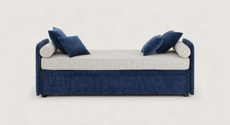 Lit gigogne KILIAN Margon Basic Marine / Ahenk/9857-Bleu gris