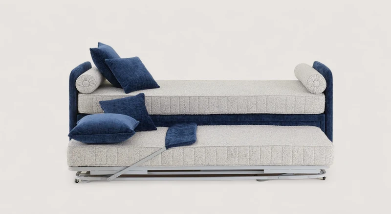 Lit gigogne KILIAN Margon Basic Marine / Ahenk/9857-Bleu gris