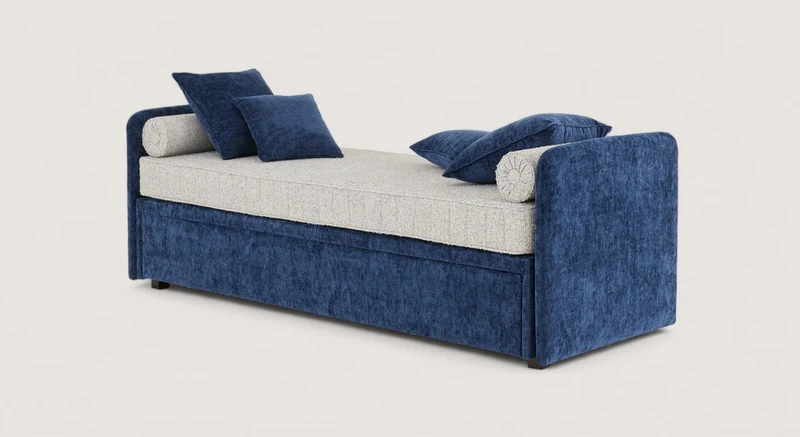 Lit gigogne KILIAN Margon Basic Marine / Ahenk/9857-Bleu gris