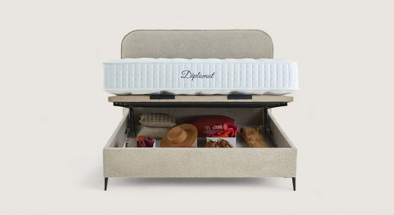 Lit coffre NAOMI Anthology Beige