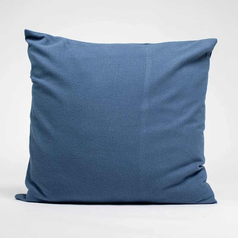Taies d'oreiller X2 en Flanelle de coton - Bleu nuit