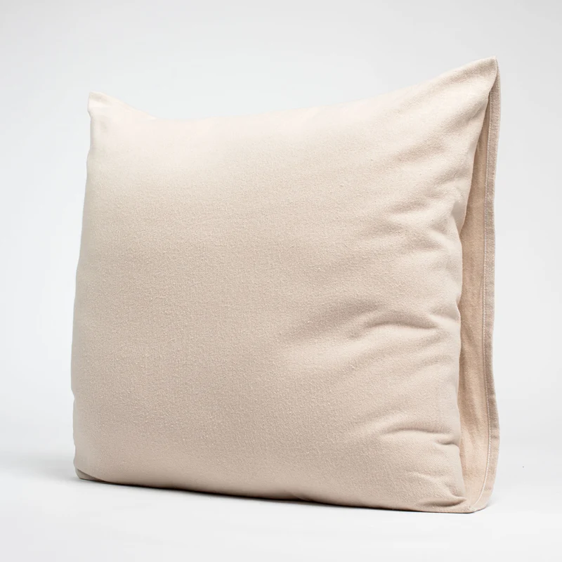 Taies d'oreiller X2 en Flanelle de coton - Beige clair