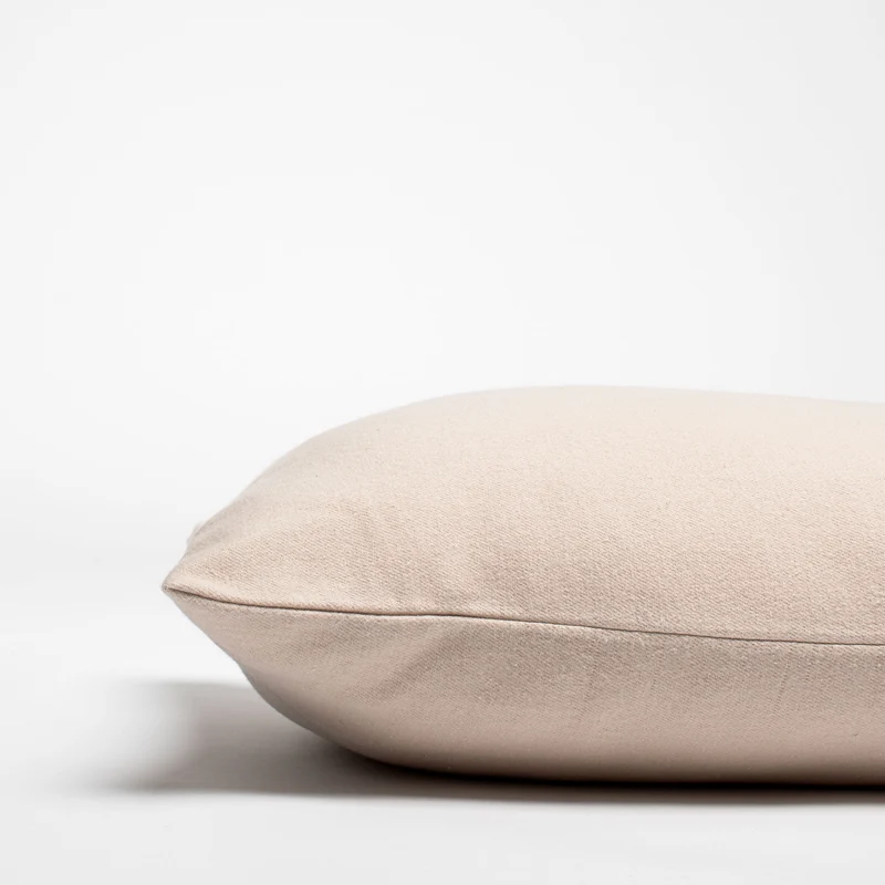 Taies d'oreiller X2 en Flanelle de coton - Beige clair