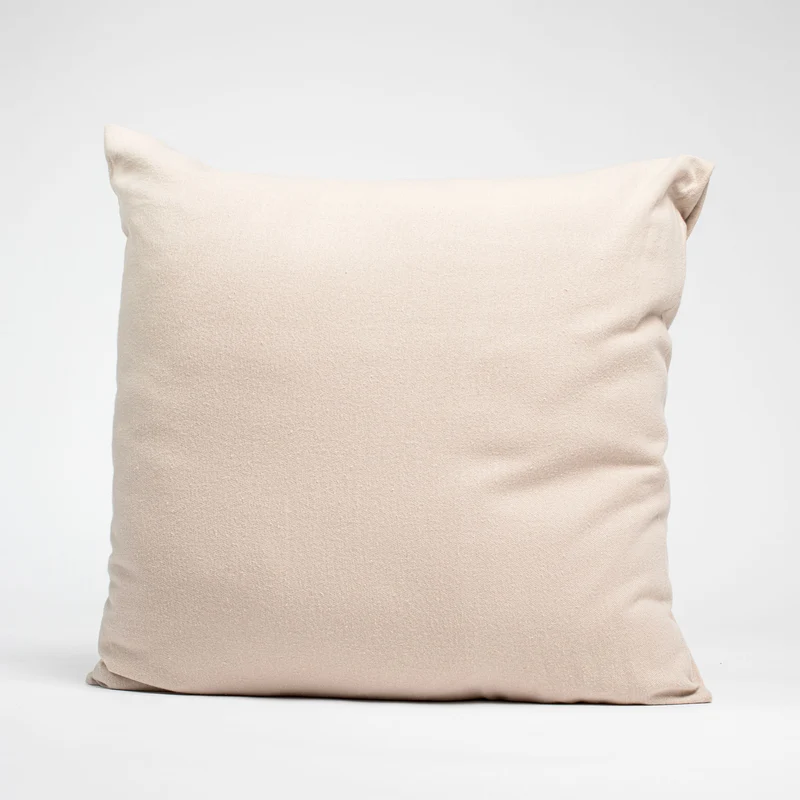 Taies d'oreiller X2 en Flanelle de coton - Beige clair