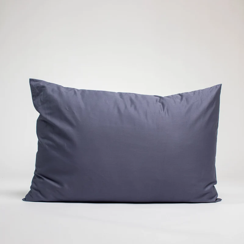 Taies d'oreiller X2 en Satin de coton - Bleu nuit