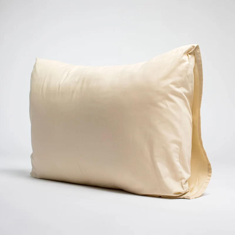 Taies d'oreiller X2 en Satin de coton - Beige ivoire