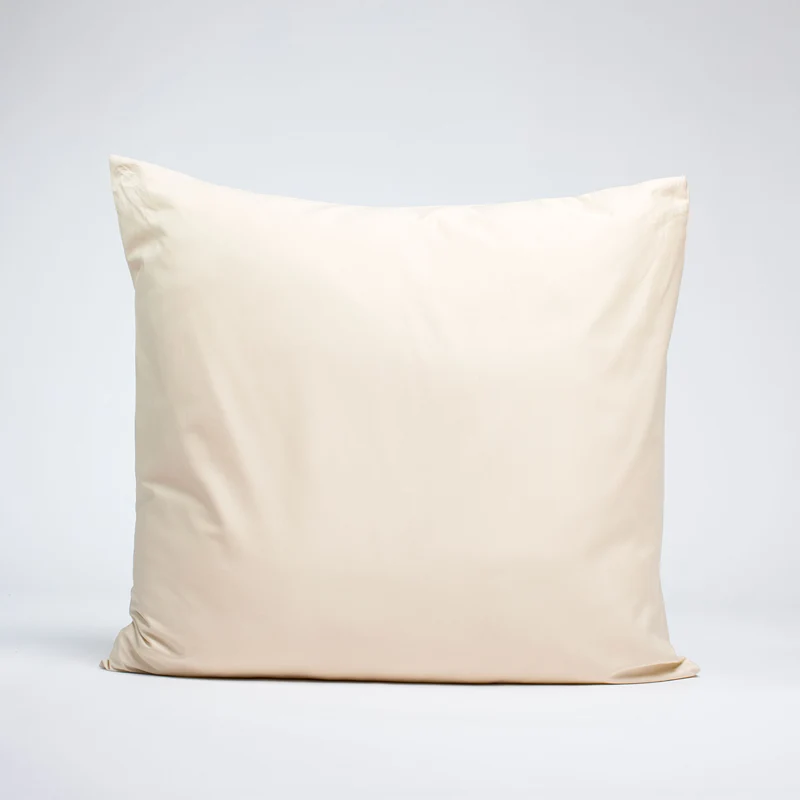Taies d'oreiller X2 en Satin de coton - Beige ivoire