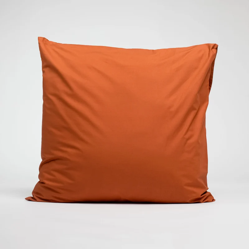 Taies d'oreiller X2 en Percale de coton - Ocre