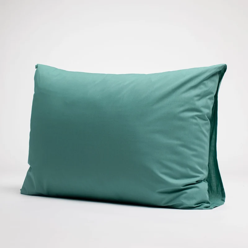 Taies d'oreiller X2 en Percale de coton - Emeraude