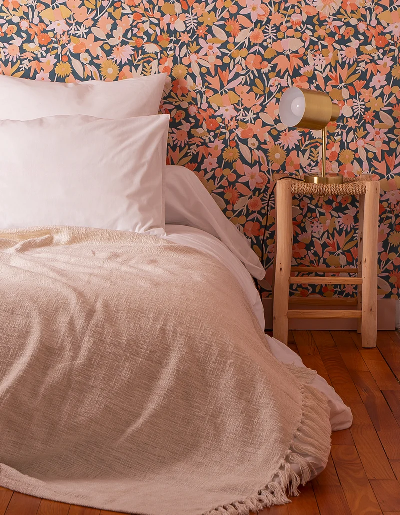 Parure de lit en Percale de coton - Blanc