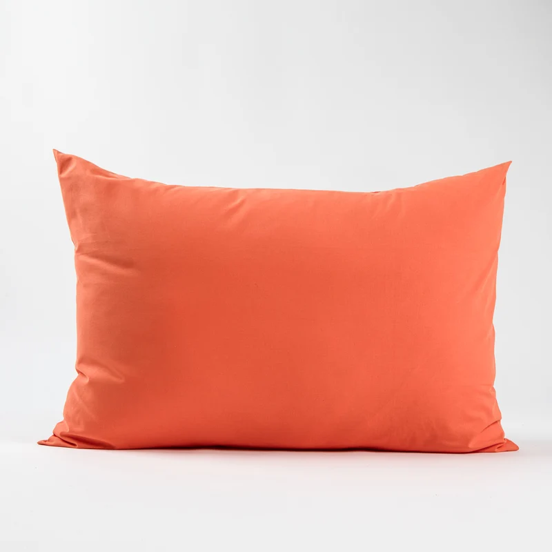 Taies d'oreiller X2 en Coton - Orange