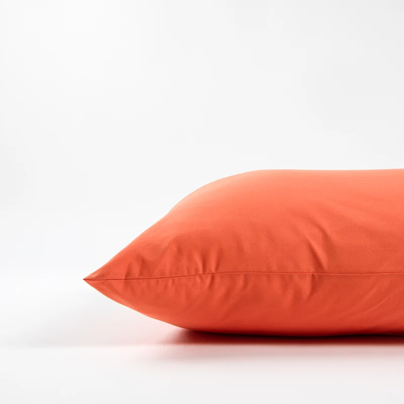 Taies d'oreiller X2 en Coton - Orange