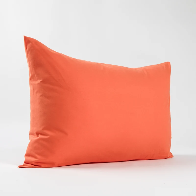 Taies d'oreiller X2 en Coton - Orange