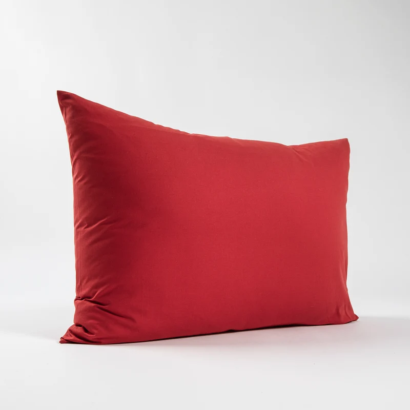 Taies d'oreiller X2 en Coton - Rouge