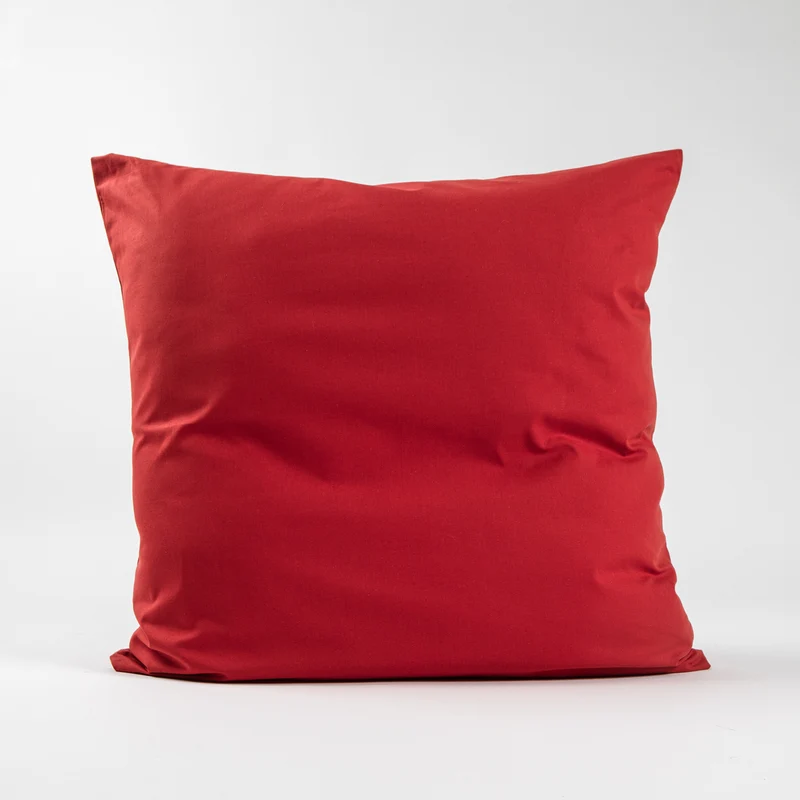 Taies d'oreiller X2 en Coton - Rouge