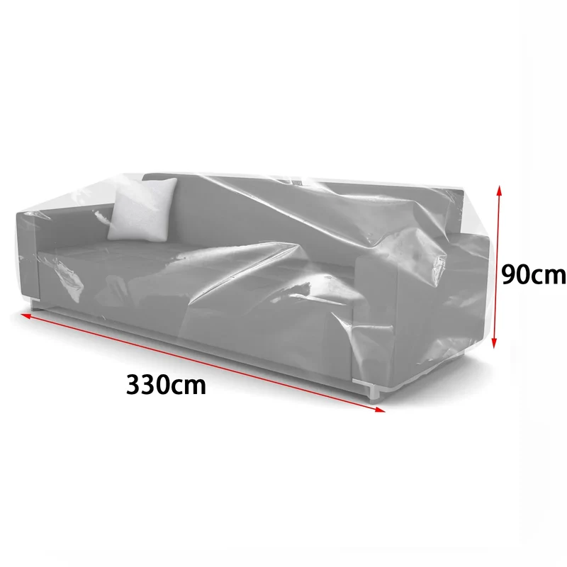 Housse de protection fauteuil et canapé en plastique transparent 100% imperméable