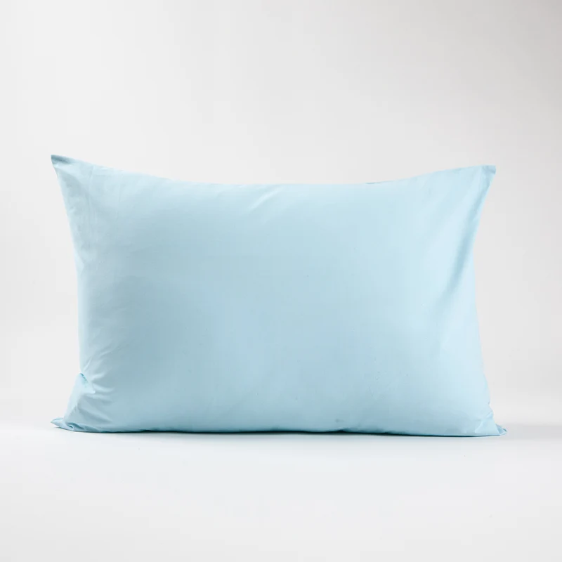 Taies d'oreiller X2 en Coton - Bleu clair