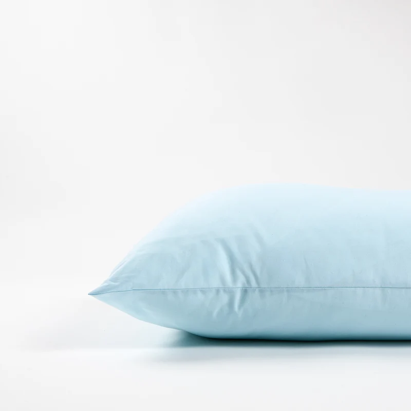 Taies d'oreiller X2 en Coton - Bleu clair